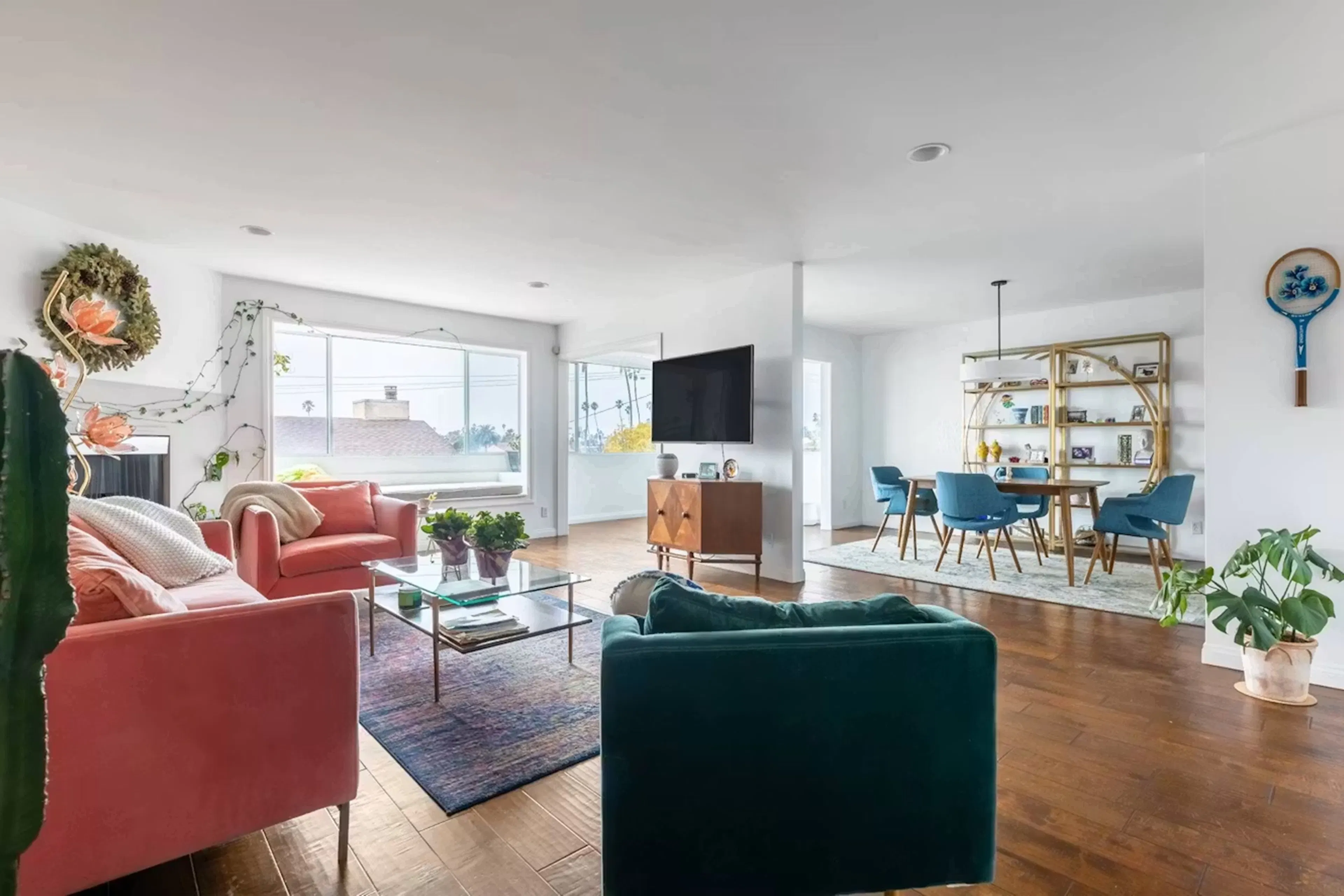 Open and colorful space blocks away from the beach