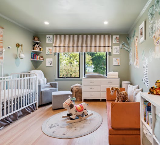 Discover family-friendly home swaps with Kindred, where nurseries are equipped with a cozy crib, rocking chair, and a variety of toys to keep little ones entertained. Kindred home swapping ensures trusted exchanges with thoughtful amenities that make traveling with kids comfortable and stress-free.
