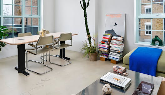 Bright and open workspace in a Kindred home, offering a peaceful environment for remote workers seeking balance and productivity without the distractions of a hotel.