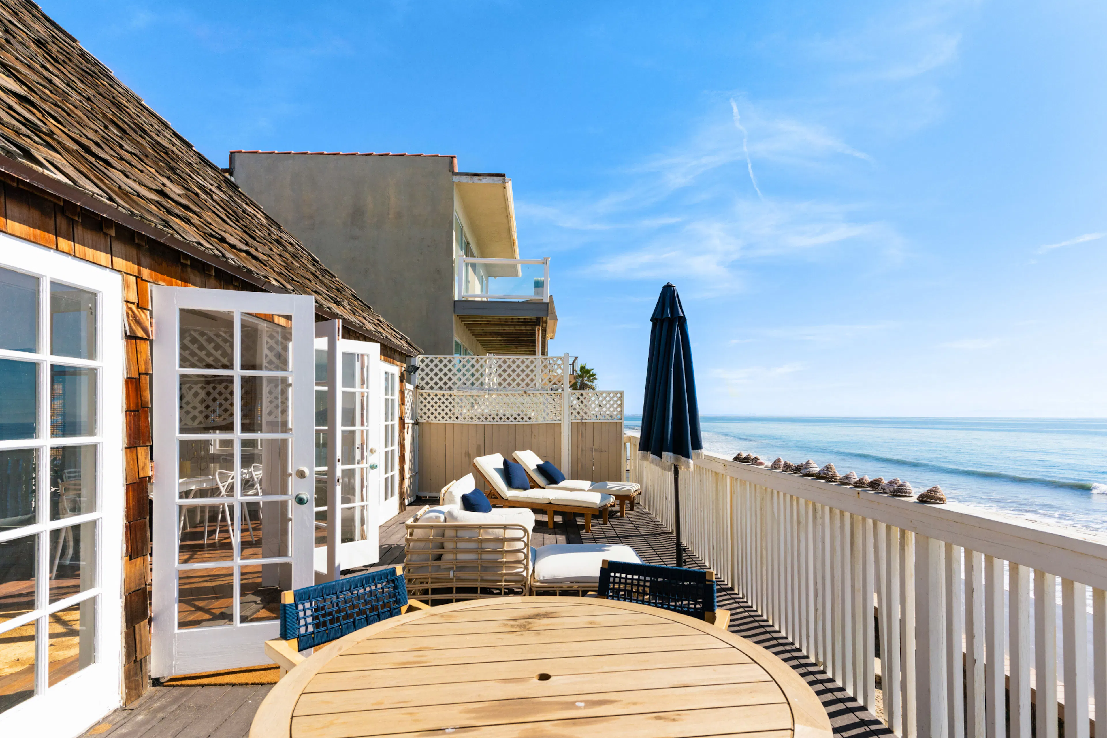 Malibu home with private beach access