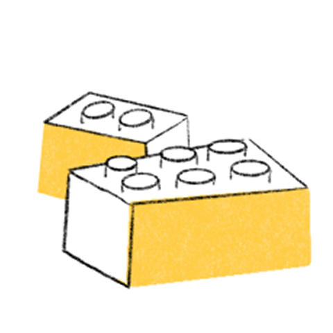 Toy building blocks illustration