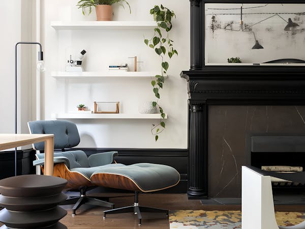 Experience the best of the Big Apple with Kindred’s home swapping service. Cozy up in this inviting home featuring an Eames Lounge Chair and Ottoman, fireplace, indoor greenery, and natural light. Swap your home and live like a local in this charming and comfortable space in the heart of New York City.